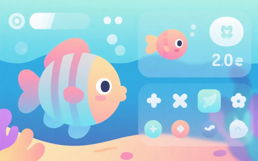 免费网页捕鱼小游戏 UI 预览